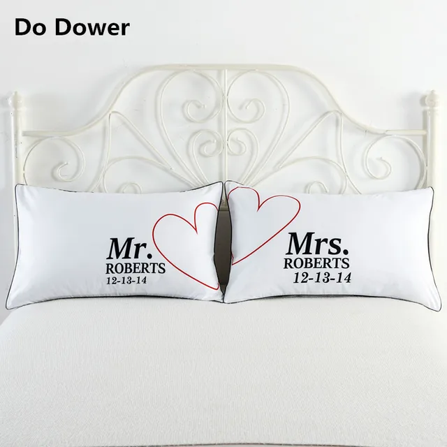 40 Colour Queen King Love Personalized White Pillowcase Decorative Simple Decorative King Pillow Cases 40 Colour Queen King Love Personalized White Pillowcase Decorative Simple Decorative King Pillow Cases