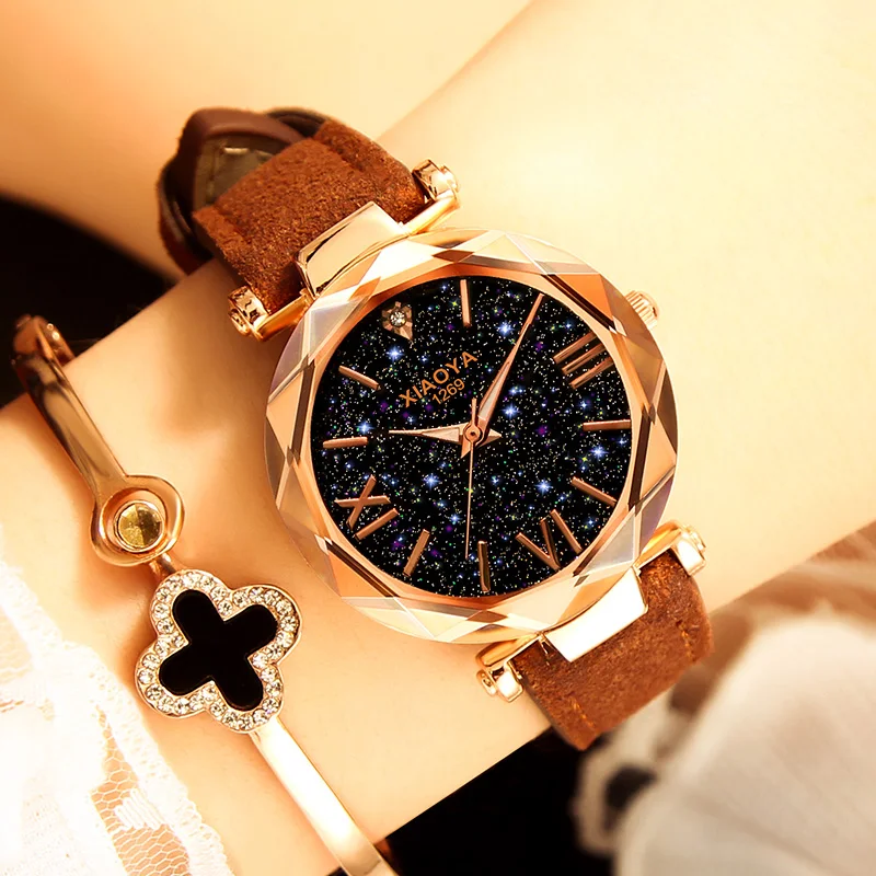 

bayan kol saati new trendy Women Watches Leather Strap Ladies Quartz Watch Luminous Wristwatches For women relogio feminino