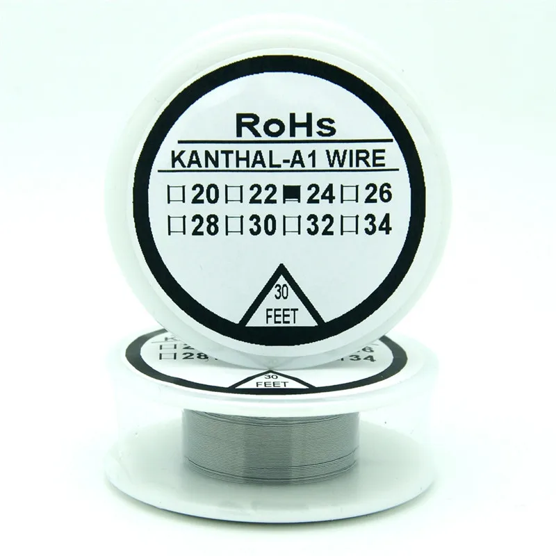 

Kanthala1 wire 24 Gauge 30 FT (0.5mm) Cantal Resistance Resistor AWG A-1 Nichrome wire New pack