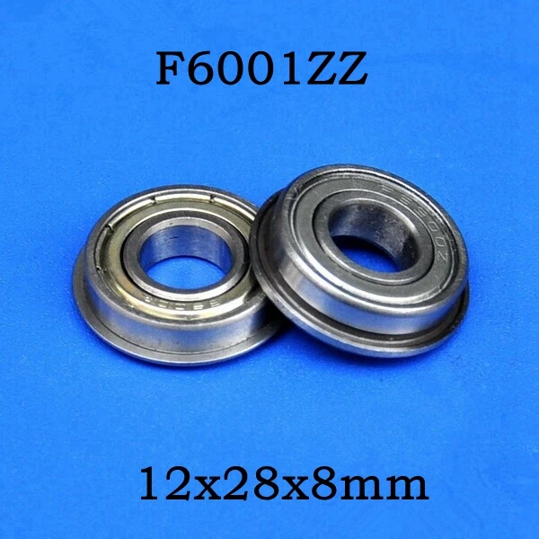 100pcs F6001ZZ Flanged deep groove ball bearing F6001 F6001Z miniature