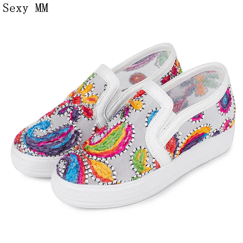 

Summer Slip On Shoes Women Oxfords Shoes Loafers Flats Woman Casual Flat Shoes High Quality Plus Size 34 - 40 41 42 43