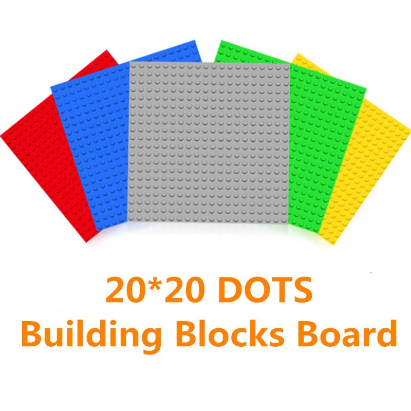 

20*20 Dots Base Plate for Small Bricks Baseplate Board Compatible Legoing figures DIY Building Blocks Toys For Children