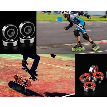

2019 Skater Bearings Skate Skating Rolling Skateboard Longboard Bearing Durable Thick Skate Bearings Roller Skate Shoes Scooter