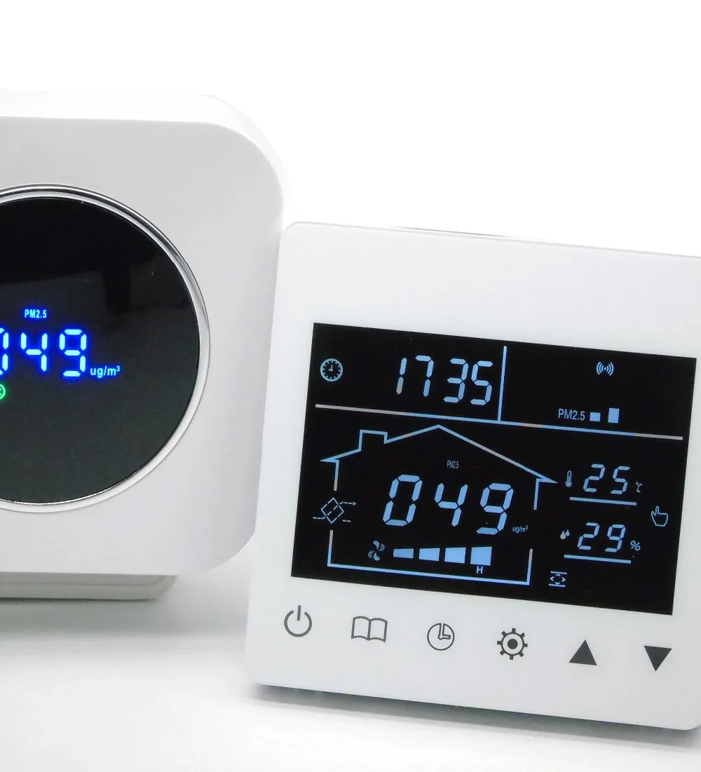 Bypass valve ventilator Household dust haze PM2.5 detector air quality with sensor laser Bypass valve ventilator Household dust haze PM2.5 detector air quality with sensor laser