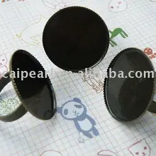 Регулируемый 19 мм кольцо основание пустой с 25 мм коврик античная латунь уникальные ювелирные изделия из бронзы аксессуары элементы крепления компоненты