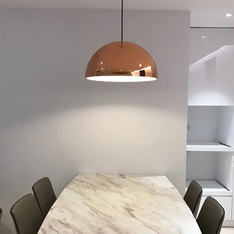 Nordic Rose Gold Kitchen Pendant Light White Deco Home Pendant