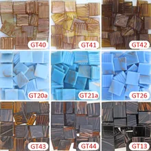 200 г/68 шт 20X20 мм 3/4 дюймов Goldline кварцевая мозаика крошечные мозаики хобби, DIY Поставщик материалов, Goldlink Matallic стеклянные плитки