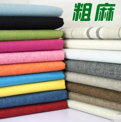 Coated Linen Fabric Sofa Cushion Fabirc DIY Craft Sewing Cloth Outdoor Linen Blend Fabric Upholstery 58 Wide per Yard Light Brown