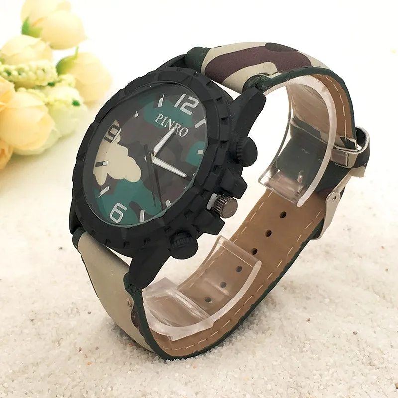 RRelojes Hombre 2017 PINBO новые спортивные брендовые военные часы мужские камуфляжные с