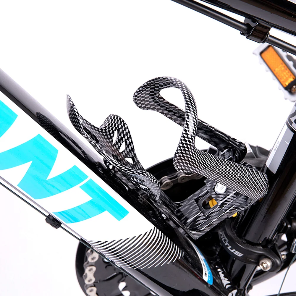 Bicycle Bike Water Bottle Cage Carbon Style Water Holder Drink Cup Rack Bike Par