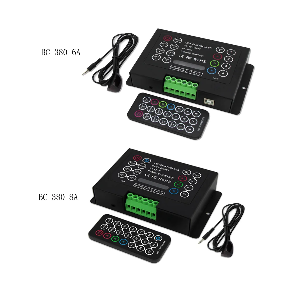 6A* 3CH/8A* 3CH Led DIY контроллер с беспроводным пультом дистанционного DC12V-24V 3CH CV Led контроллер полосы пропускания RGB для 5050 3528 RGB светодиодные полосы