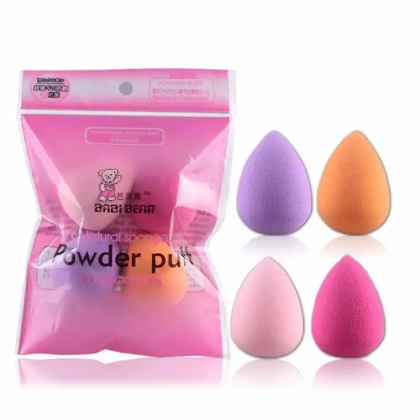 

MAANGE Hot Women 4pcs Professional Makeup Sponge Blush Foundation Puff Multi Shape Sponges Makeup High Quality recommend Praise