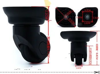 

A Pair A18 Replacement Universal Noiseless Wheel Suitcase Wheel Pull Rod Box Accessories With Nails