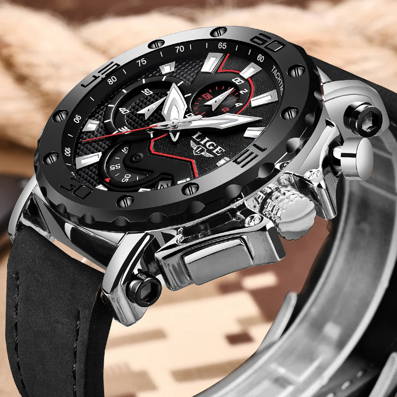 Preise 2019 LIGE Uhr Luxus Marke Männer Analog Leder Sport Uhren männer Armee Militär Uhr Männliche Datum Quarz Uhr Relogio masculino