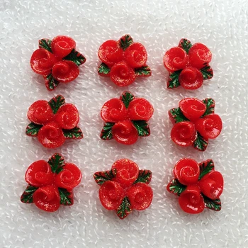 

DIY 20pcs Christmas Home Decoration Resin Flowers Crafts -A601