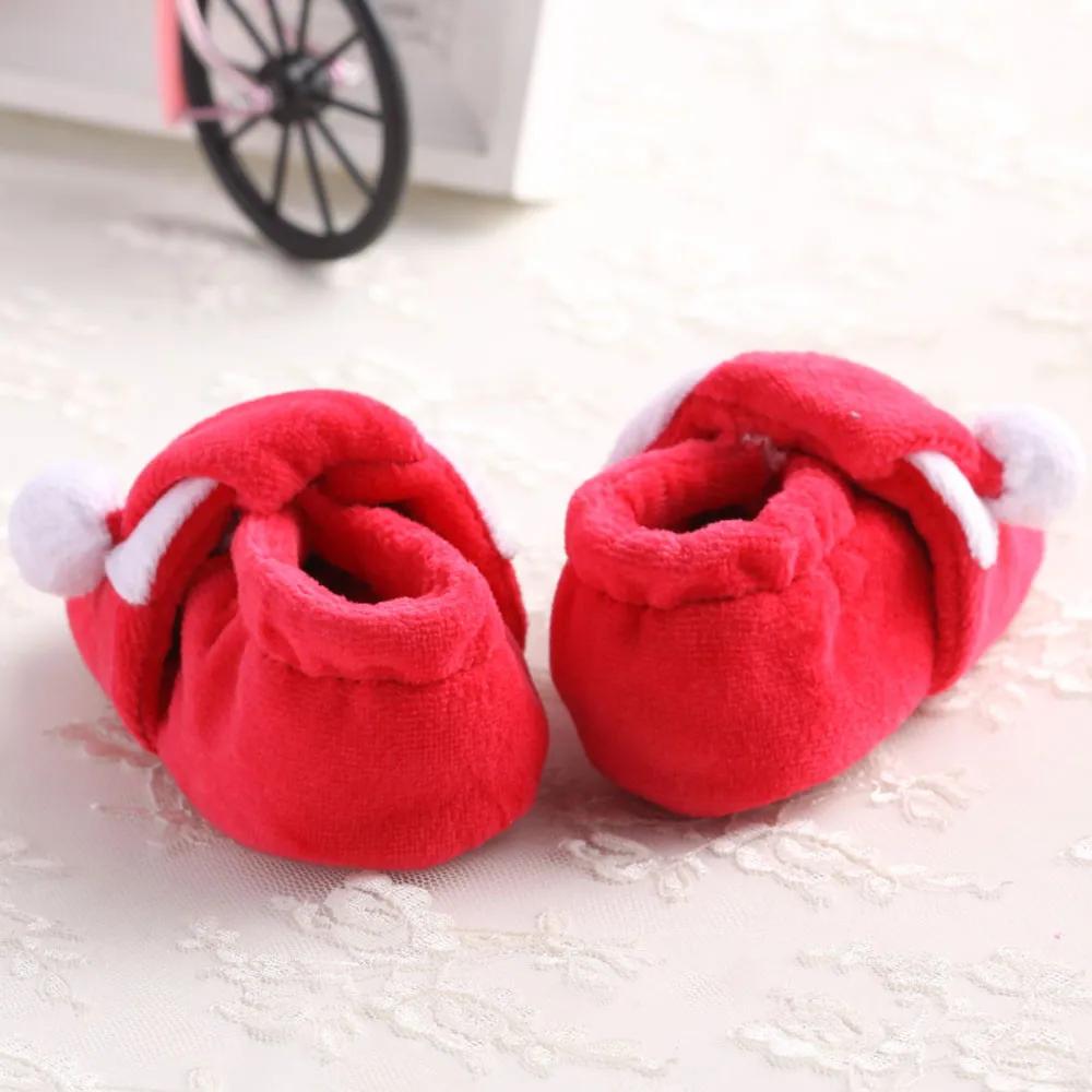 Детская обувь для малышей младенцев новорожденных Санта Клаус мягкая подошва для маленьких девочек и мальчиков обувь для новорожденных Рождественская обувь baby schoenen горячая распродажа#06