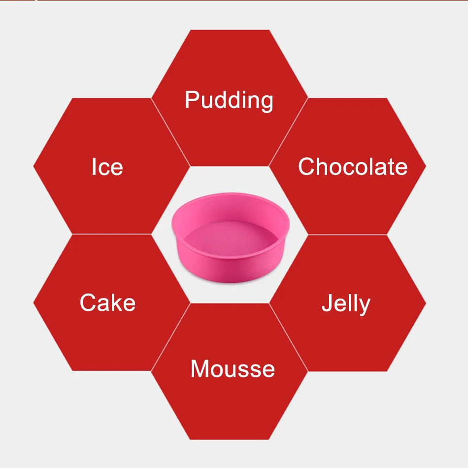 TTLIFE Пищевая силиконовая форма для торта силиконовая круглая форма для выпечки торта желе кухонная формочка для шоколада инструменты для выпечки кондитерских изделий