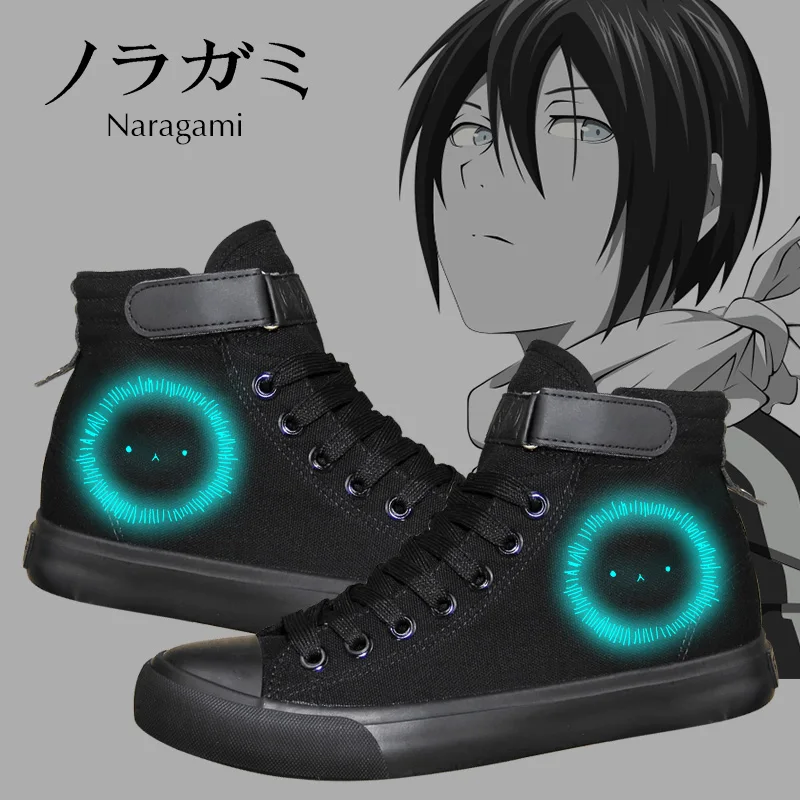 

High-Q Unisex Anime Cos Noragami Canvas Shoes Yato Iki Hiyori Yukine Nora Casual plimsolls canvas shoes rope soled shoes