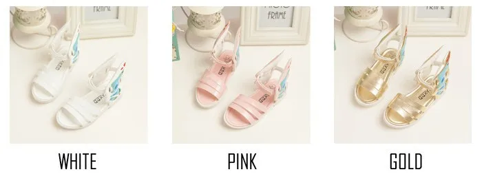 New 2015 Fashion Girls Sandals Summer Style Children's Shoes Girls Shoes Butterfly's Wing Patent Leather Kids Shoes Baby Sandals (2)