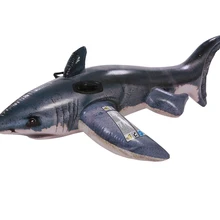 Езда на большой белой акулы Поплавок Плот пляжная игрушка детский бассейн Пляж Лето YS-39