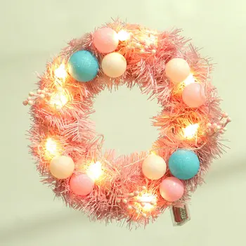 

Summer Wreath LED Decorative Hanging Wreath Front Door Indoor Wall Decor New