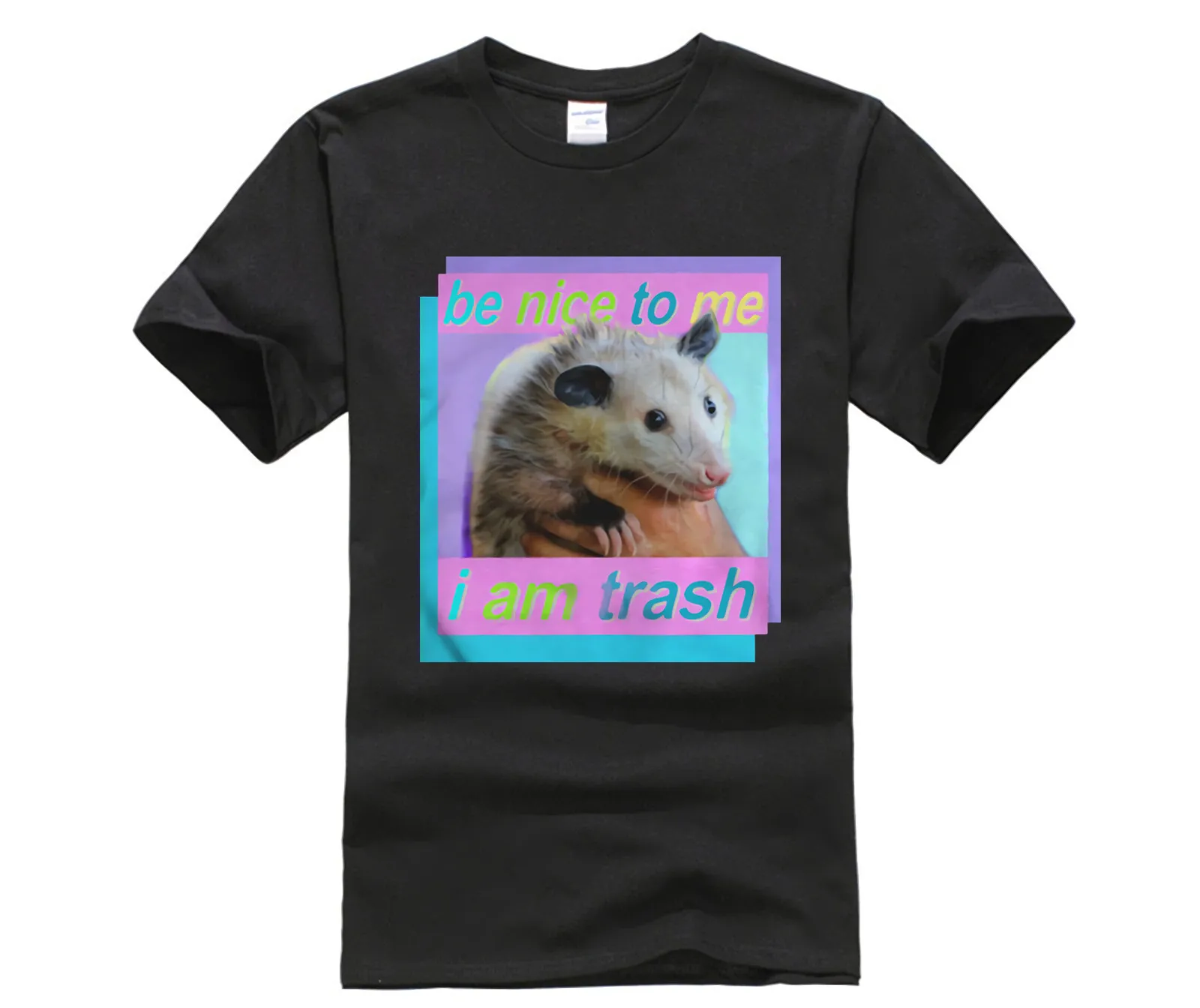 Рубашка для мусора Opossum Be nice me I am | Мужская одежда