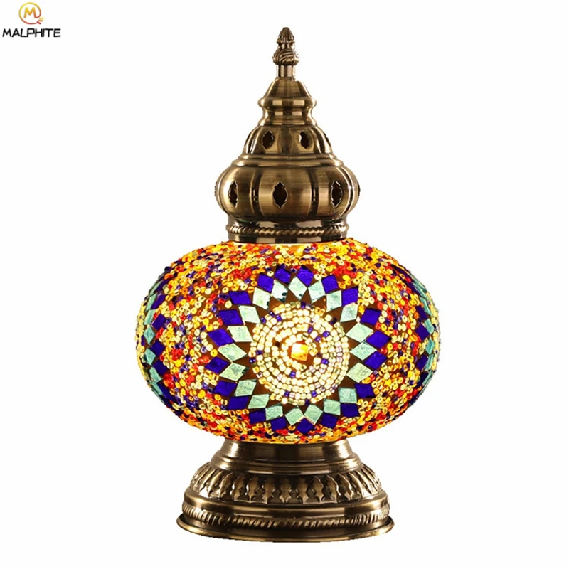 

Turkish table Lamp Living standing lamp Modern Interior Decoration Stained table light Nordic cafe bar lighting luminaires