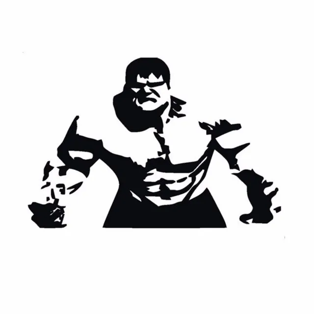 paint white cost car Wall Children's Art Hulk Incredible Marvel Superhero Decal