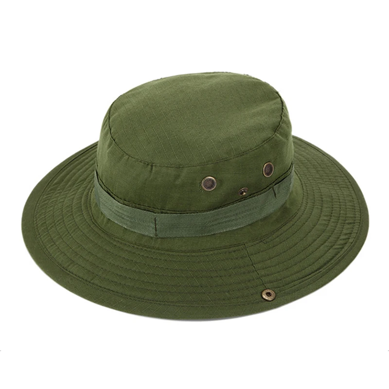 

ABLD-Bucket Hat Hunting Fishing Outdoor Wide Cap Brim Military Unisex Cuddly Army Green