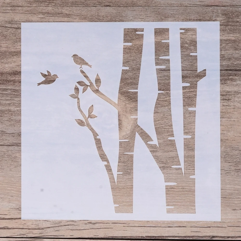 

13 cm DIY Craft Layering Bird Tree Stencils For Walls Painting Scrapbooking Stamping Album Decorative Embossing Paper Cards