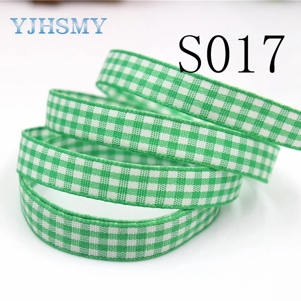 YJHSMY G-18604-S017-311 10 мм ярдов хлопковая клетчатая ткань DIY материалы ручной работы