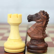 Folding Wooden WPC International magnetic Chess Set Pieces Set Board Game Funny Game Chessmen Collection Portable Board Game