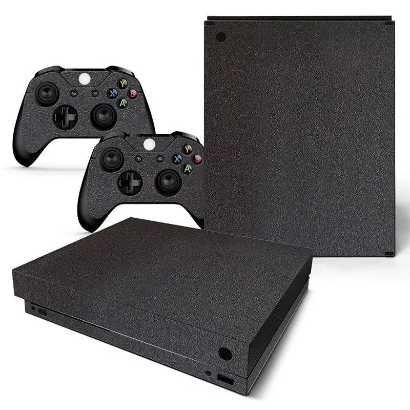 Новое поступление кожи Стикеры Виниловая наклейка для Xbox One X кожи Наклейки с консоли и контроллер - Цвет: TN-XboneX-black