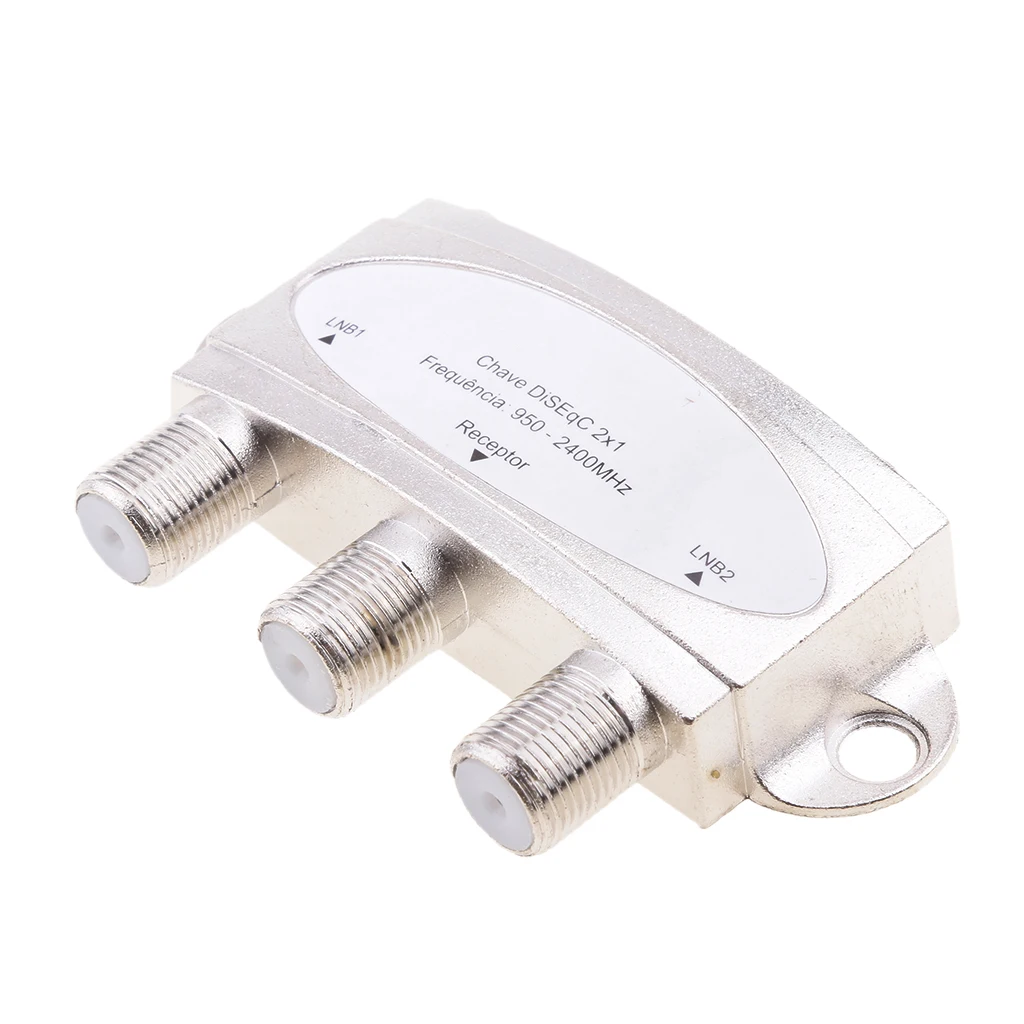 Wideband 2x1 Premium DiSEqC 1.0 2.0 Model Satellite Switch FTA Dish LNBS LNBF Switch DS-04C For Satellite Receiver 950-2400(MHz)