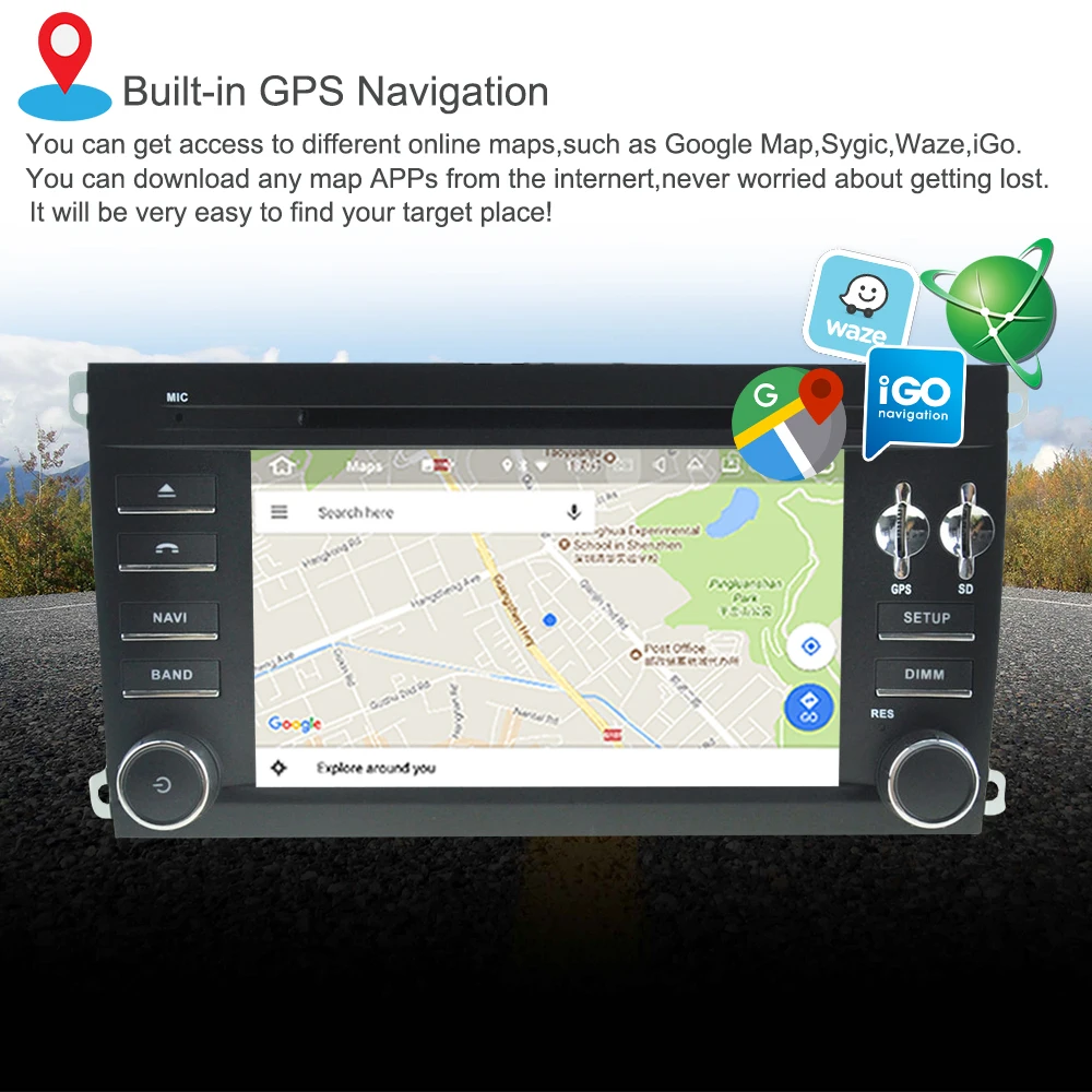 Best Support Apple Carplay Android 9.0 Car GPS DVD Multimedia Player For Porsche Cayenne 2003-2010 Auto radio Navigation Stereo 64G 0