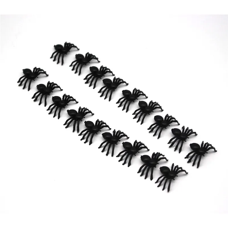Cosplay&ware 50pcs Plastic Black Spider Trick Toy Halloween Haunted Prop Decorations Christmas Children’s Day -Cosplayware Store HTB14fb3XIfrK1Rjy1Xdq6yemFXaf.jpg