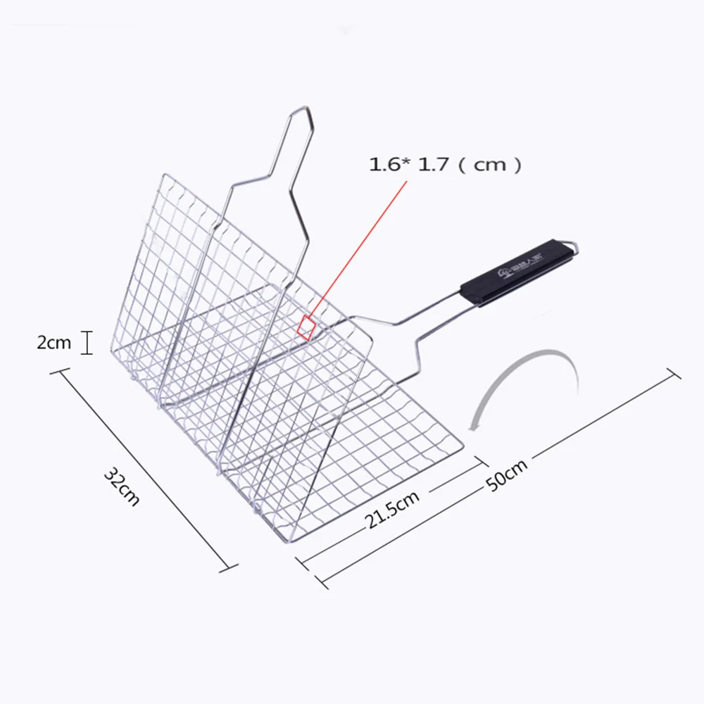 Антипригарная сетка для барбекю Открытый кемпинг гриль из нержавеющей стали Папка коврики мясо рыба овощи барбекю инструмент принадлежности для барбекю