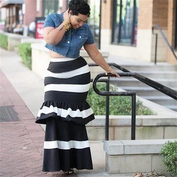 

Womens Maxi Long Skirts Retro Skirt CHEAPEST Fashion Bodycon Maxi Skirts for Women F0054 with Ruffle