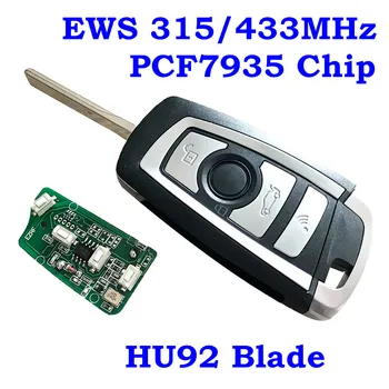 

RMLKS Flip 315MHZ 433MHZ Remote Key For BMW EWS 325 330 318 525 530 540 E38 E39 E46 M5 X3 X5 ID44 PCF7935 Chip HU92 HU58 Blade