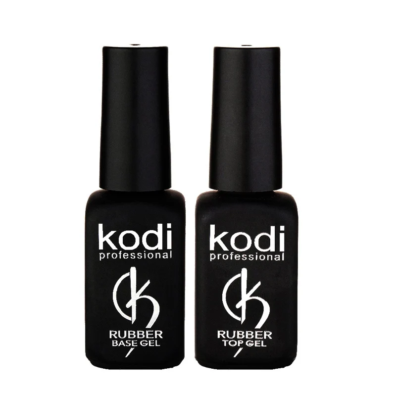 

Kodi Gel Rubber Base And Top Coat 12ml UV Resin LED Varnish unhas de gel gelLak Vernis Semi Permanent GelPolish Primer Lacquer