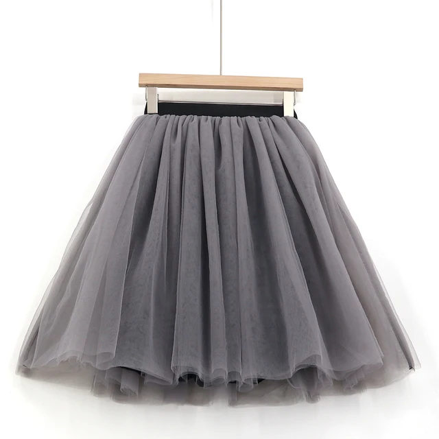 MisShow Shinning Star Tutu Short Women Skirt Soft Tulle Mesh