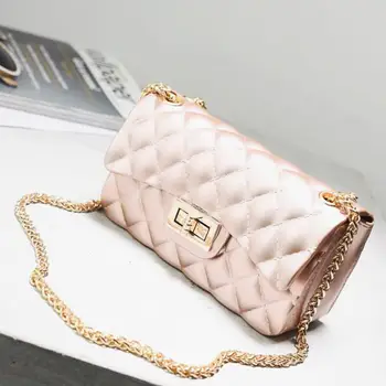 

LXTAZG Fashion Famous Designer Brand Small Women Leather Handbags Mini Shoulder Bag Metal Chain CrossBody Messenger Bags