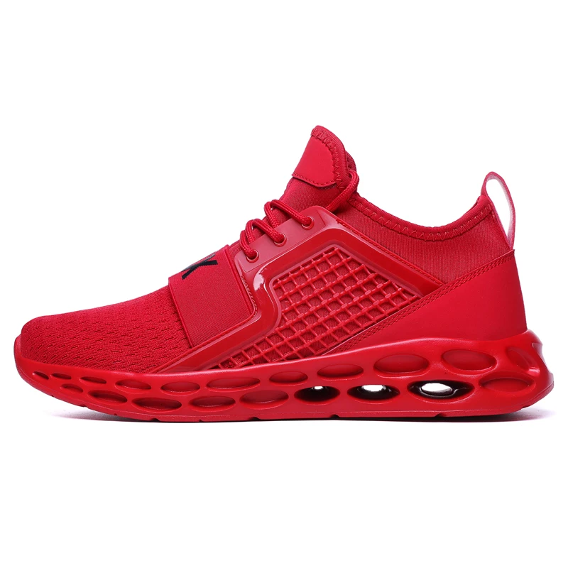 DUDELI Ins/Лидер продаж; Вулканизированная обувь для мужчин; повседневные уличные демпфирующие кроссовки для мужчин; размер плюс мужской обуви; белая Вулканизированная обувь - Цвет: pwG15-red