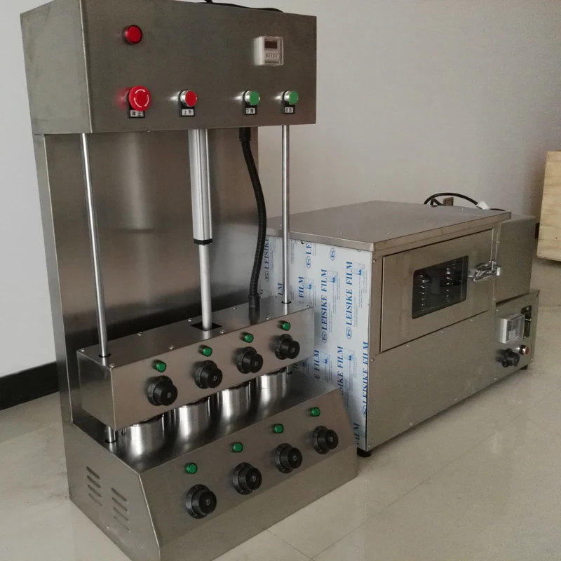 

2019 new model two items good quality Commercial automatic stainless steel pizza cone machine and pizza oven