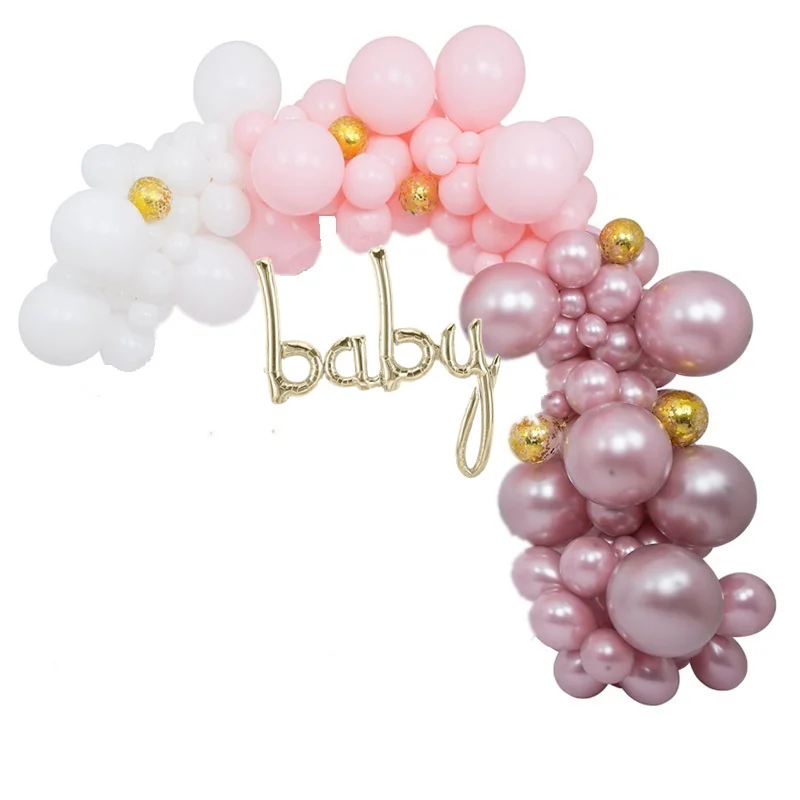 

Pink White Balloon Arch Kit Baby Shower Ballon Garland Engagement Balloon Garland 1st Birthday Decor Birthday Ballon Banner