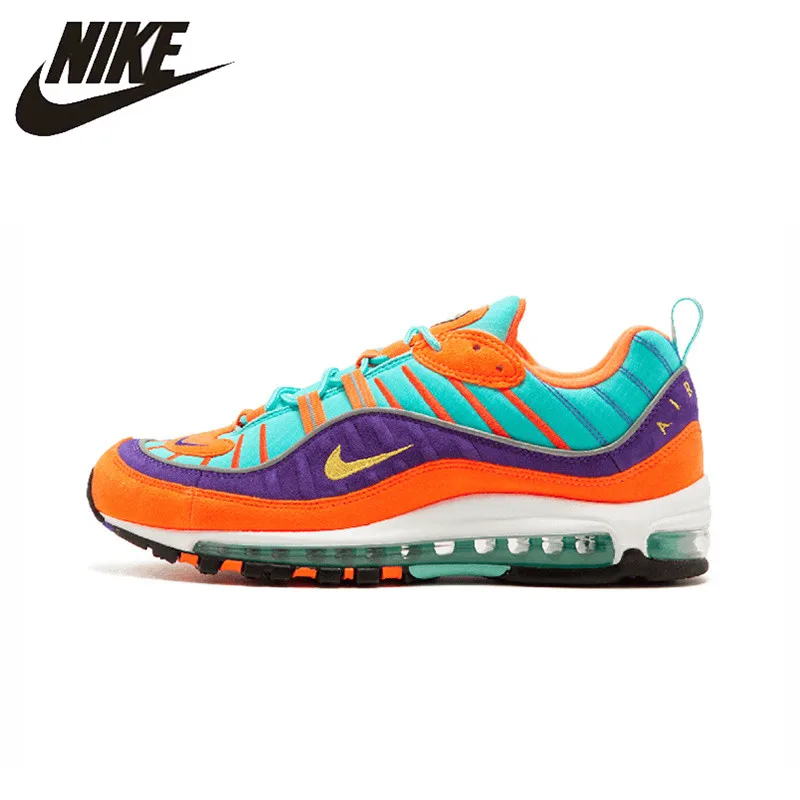 

Original Authentic Nike Air Max 98 QS CONE Men's Running Shoes Sport Outdoor Breathable Sneakers 2018 New Arrival 924462-800