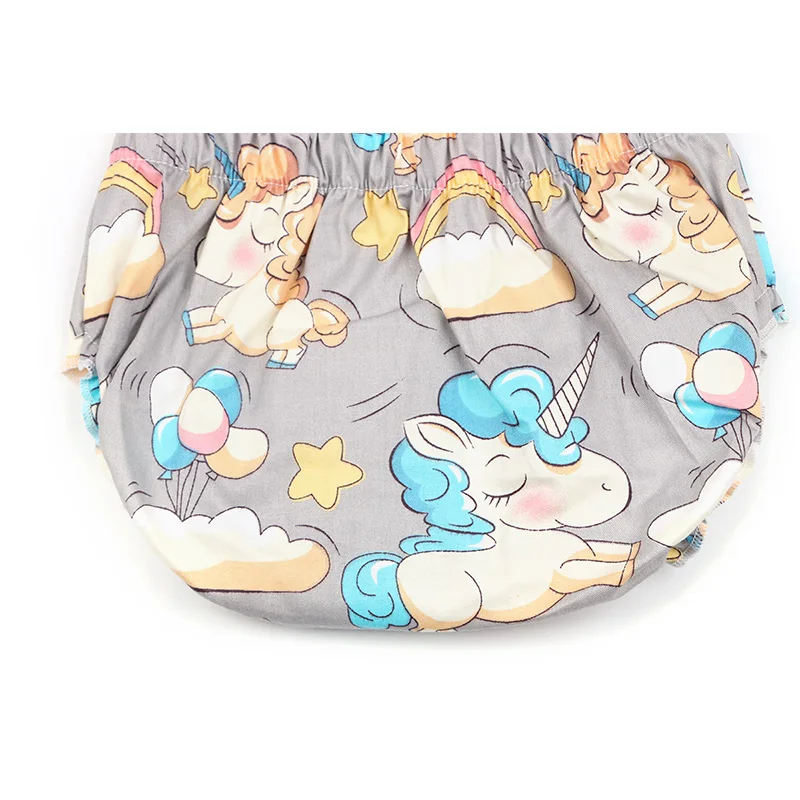 Summer Unicorn Print Newborn Baby Toddler Cotton Bloomers Boys Girls Floral Shorts Infant Panties PP Shorts Baby Shower Gift (8)