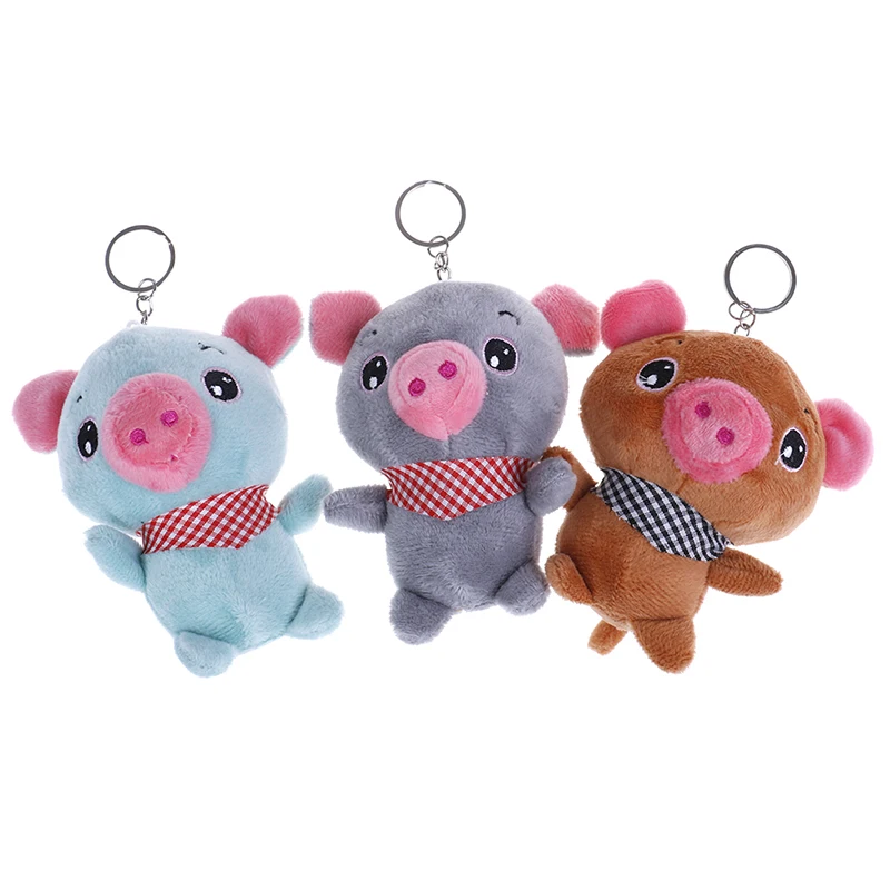 

Stuffed Plush Pig Toys Lovely New Year Pig Stuffed Plush Animal Piggie Key Chain Middle 10CM