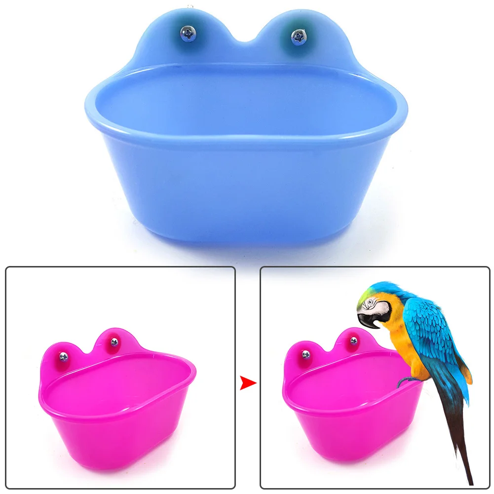 

Non Toxic Basin Shower Box Bird Bathtub For Parrots Cage Durable Portable Solid Small Easy Clean Safe Pet Accessories #2
