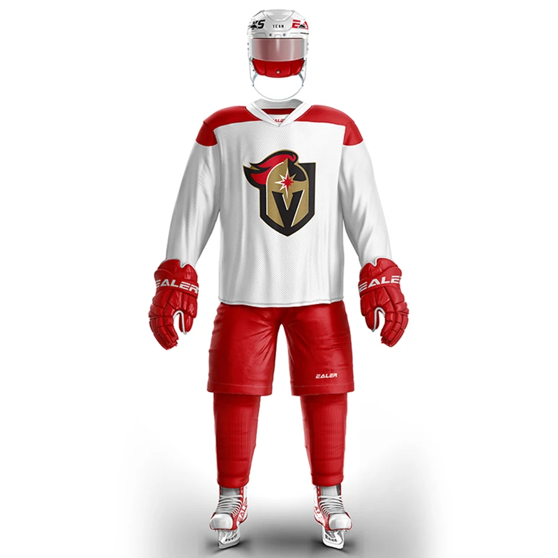 

Cool Hockey Free Shipping Vintage Ice Hockey Training Jerseys Set Print Golden Knights Logo Spot Cheap high quality H6100-1